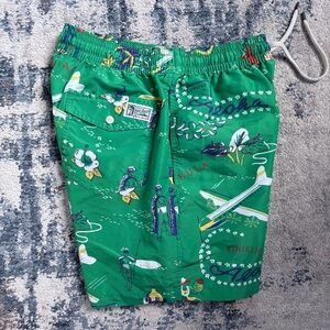 Polo by Ralph Lauren Green Tropical Swim Shorts